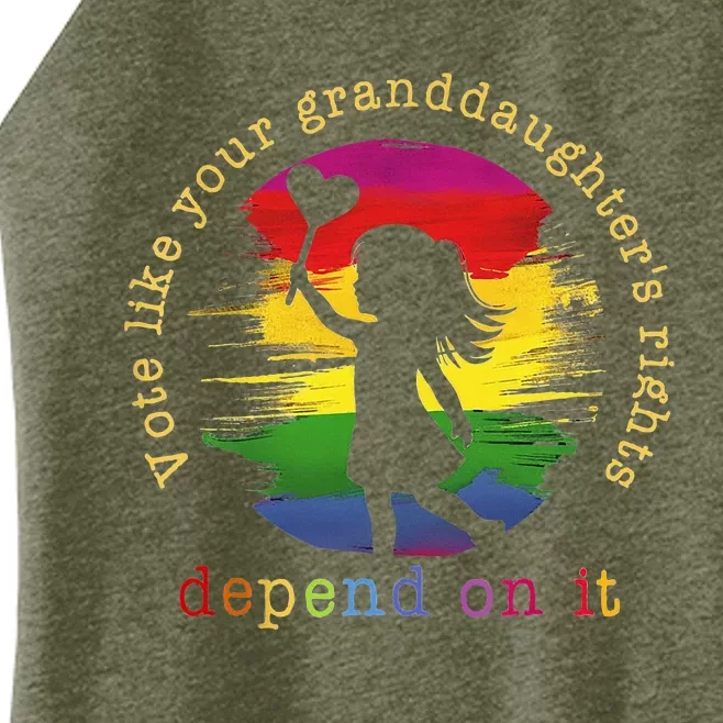 Vote Like Your GranddaughterS Rights Depend On It Women’s Perfect Tri Rocker Tank