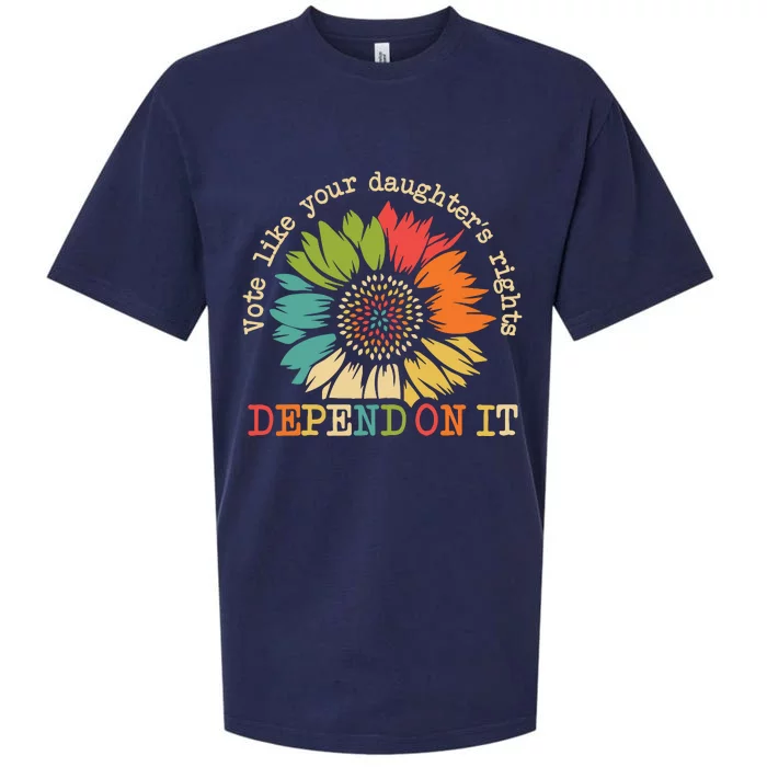 Vote Like Your Daughters Rights Depend On It Sueded Cloud Jersey T-Shirt