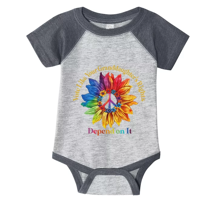 Vote Like Your GranddaughterS Rights Depend On It Infant Baby Jersey Bodysuit