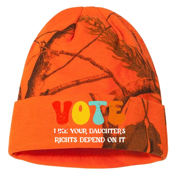 Vote Like Your DaughterS Rights Depend On It Kati - 12in Camo Beanie