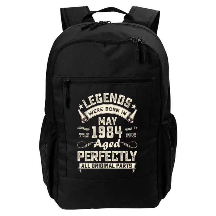 Vintage May 1984 40th Birthday 40 Years Old Daily Commute Backpack