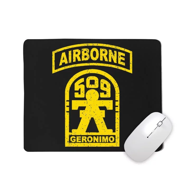 Vintage Mod 1 Geronimo 509th Airborne Parachute Infantry Mousepad