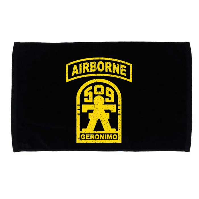 Vintage Mod 1 Geronimo 509th Airborne Parachute Infantry Microfiber Hand Towel