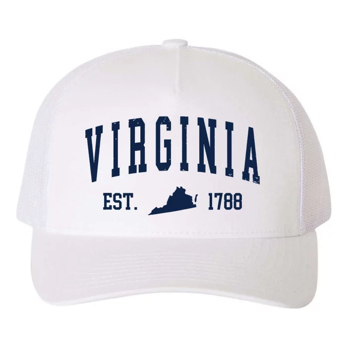 Virginia Map 1788 Vintage Souvenirs Virginia Yupoong Adult 5-Panel Trucker Hat