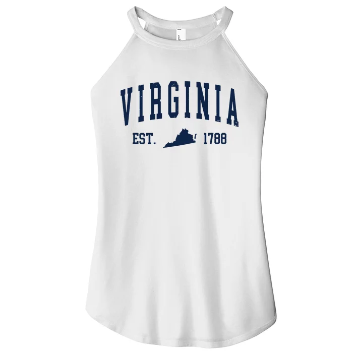 Virginia Map 1788 Vintage Souvenirs Virginia Women’s Perfect Tri Rocker Tank