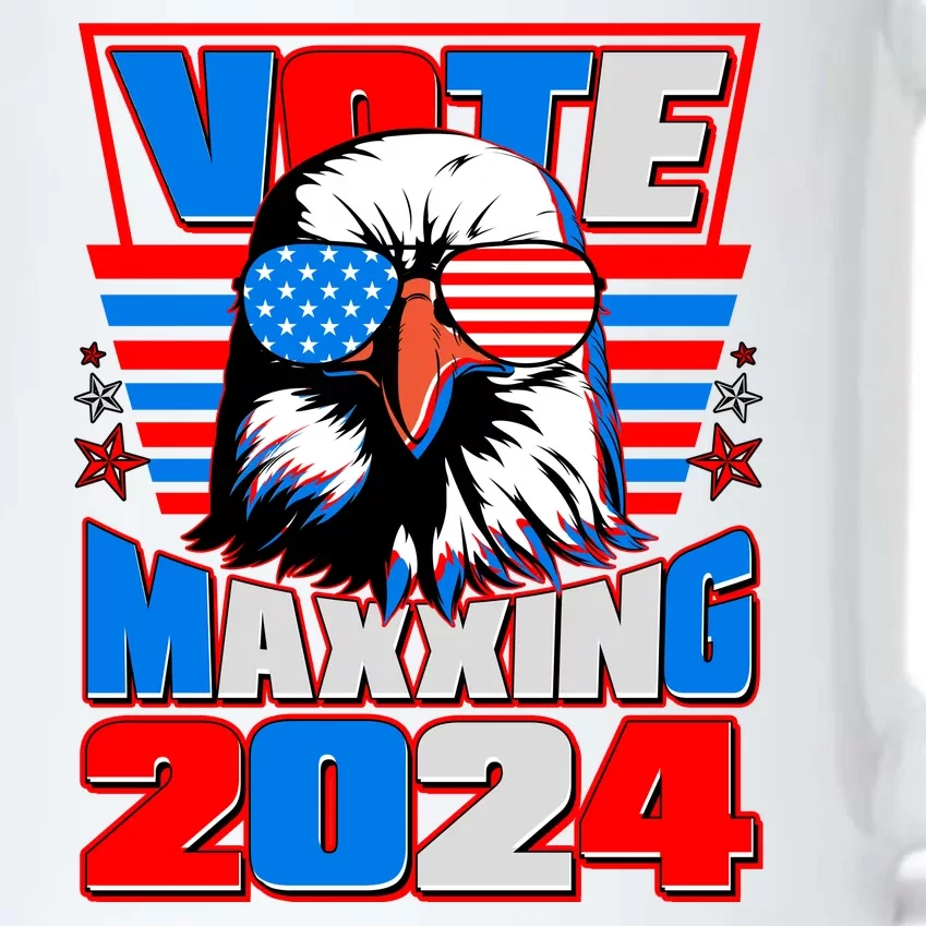 Vote Maxxing 2024 Election Patriotic Eagle Black Color Changing Mug