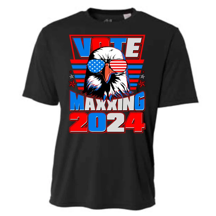 Vote Maxxing 2024 Election Patriotic Eagle Cooling Performance Crew T-Shirt