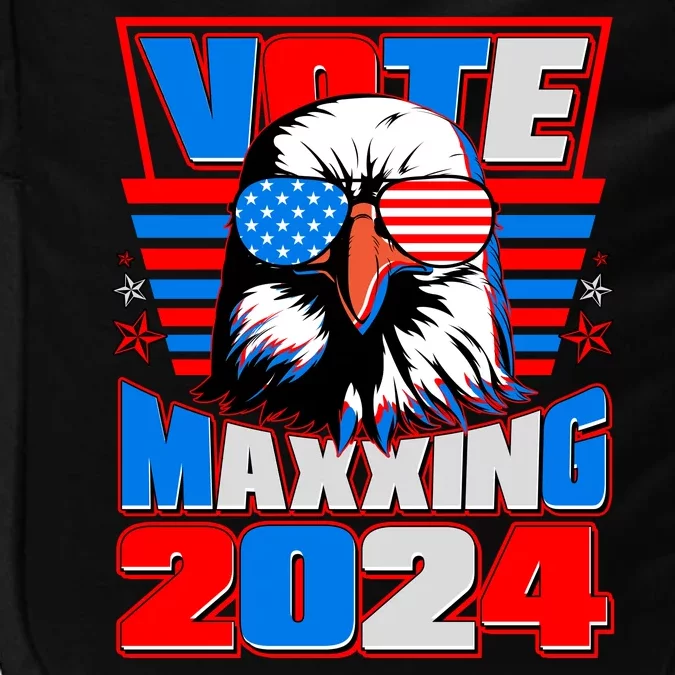 Vote Maxxing 2024 Election Patriotic Eagle Impact Tech Backpack