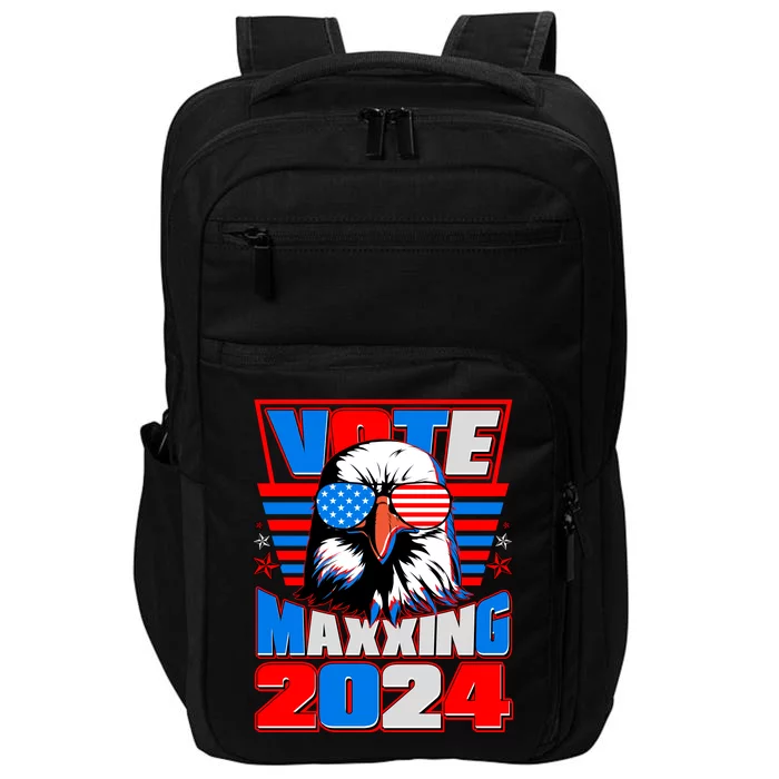 Vote Maxxing 2024 Election Patriotic Eagle Impact Tech Backpack