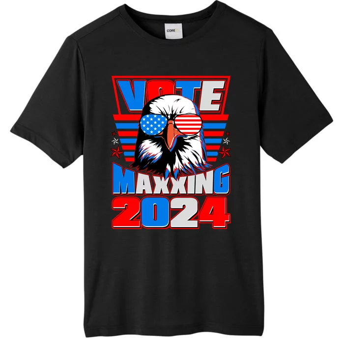 Vote Maxxing 2024 Election Patriotic Eagle ChromaSoft Performance T-Shirt