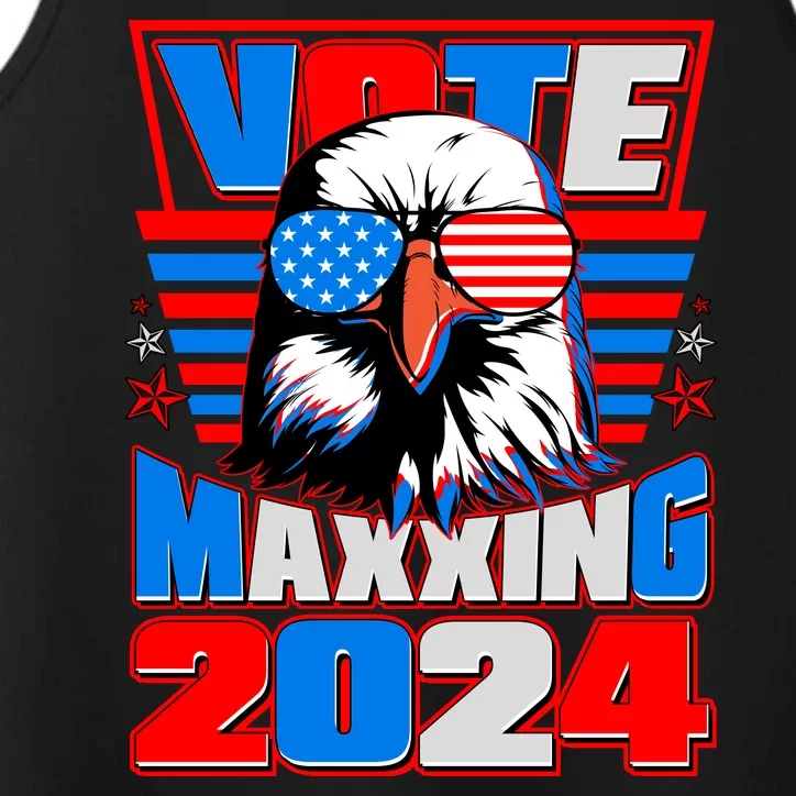 Vote Maxxing 2024 Election Patriotic Eagle Performance Tank