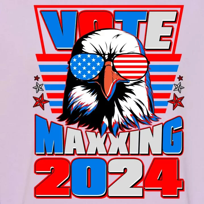 Vote Maxxing 2024 Election Patriotic Eagle Garment-Dyed Sweatshirt