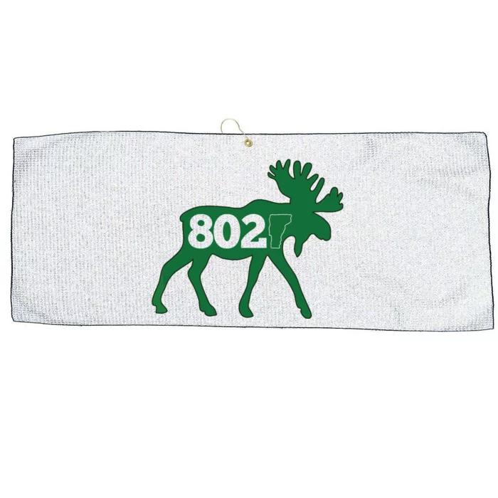 Vermont Moose 802 Vermont Green Mountain State Large Microfiber Waffle Golf Towel