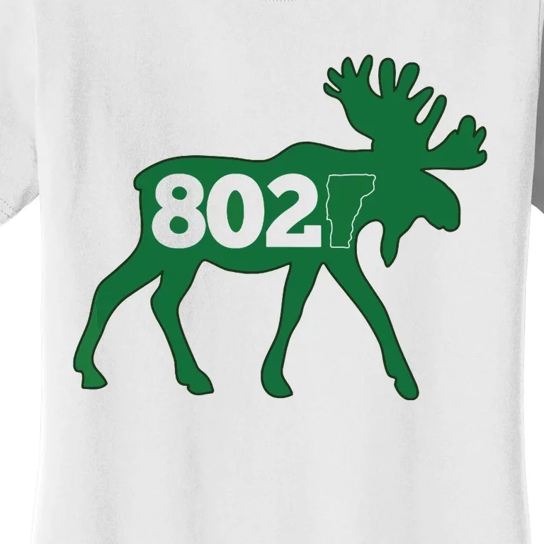 Vermont Moose 802 Vermont Green Mountain State Women's T-Shirt