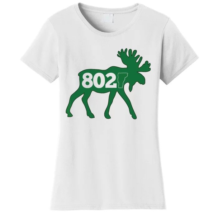 Vermont Moose 802 Vermont Green Mountain State Women's T-Shirt