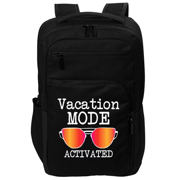 Vacation Mode Activated Summer Beach Sunglasses Impact Tech Backpack