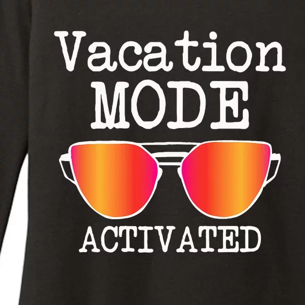 Vacation Mode Activated Summer Beach Sunglasses Womens CVC Long Sleeve Shirt