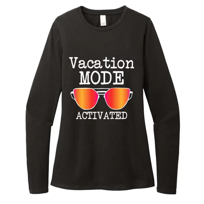 Vacation Mode Activated Summer Beach Sunglasses Womens CVC Long Sleeve Shirt