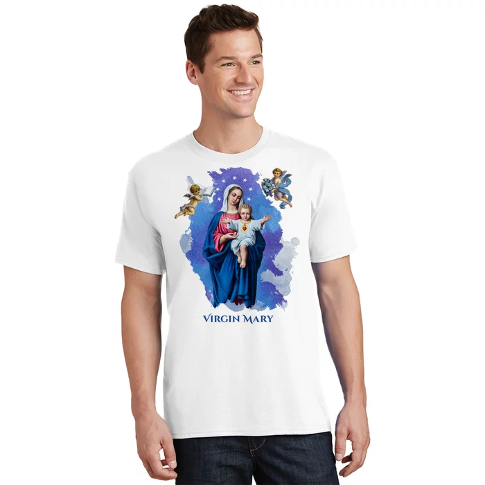 Virgin Mary Angel Religious Gift Art T-Shirt