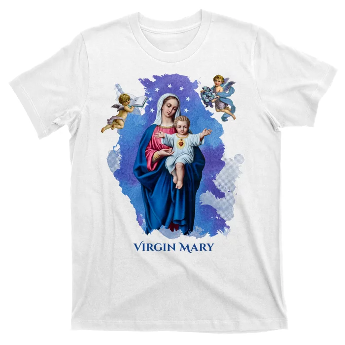 Virgin Mary Angel Religious Gift Art T-Shirt