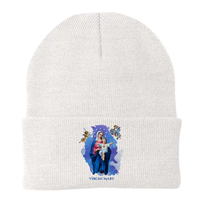 Virgin Mary Angel Religious Gift Art Knit Cap Winter Beanie