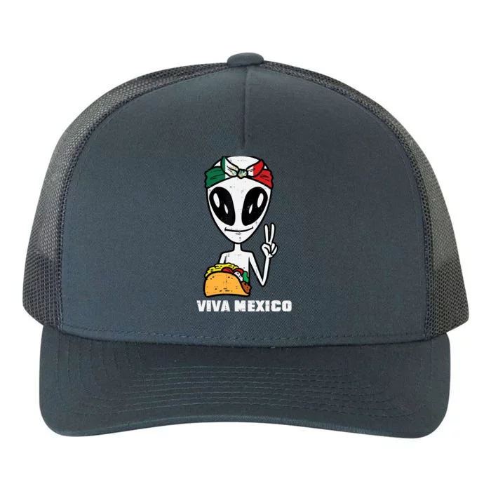 Viva Mexico Alien Cinco De Mayo Mexican Independence Day Yupoong Adult 5-Panel Trucker Hat