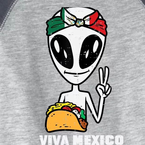 Viva Mexico Alien Cinco De Mayo Mexican Independence Day Toddler Fine Jersey T-Shirt