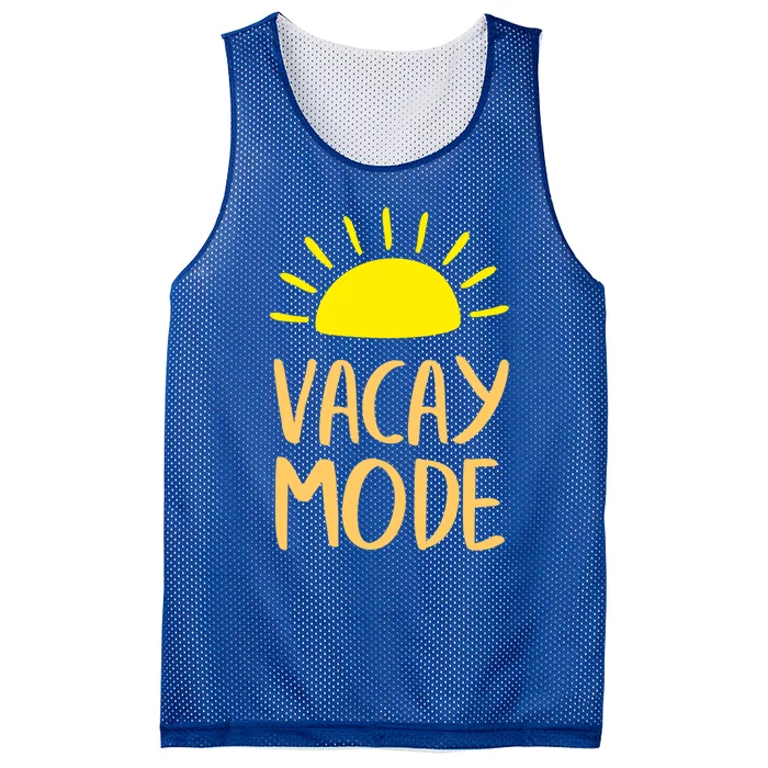 Vacay Mode Awesome Summer Vacation Vibes Cute Gift Mesh Reversible Basketball Jersey Tank