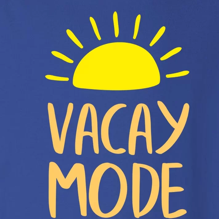 Vacay Mode Awesome Summer Vacation Vibes Cute Gift Toddler Long Sleeve Shirt