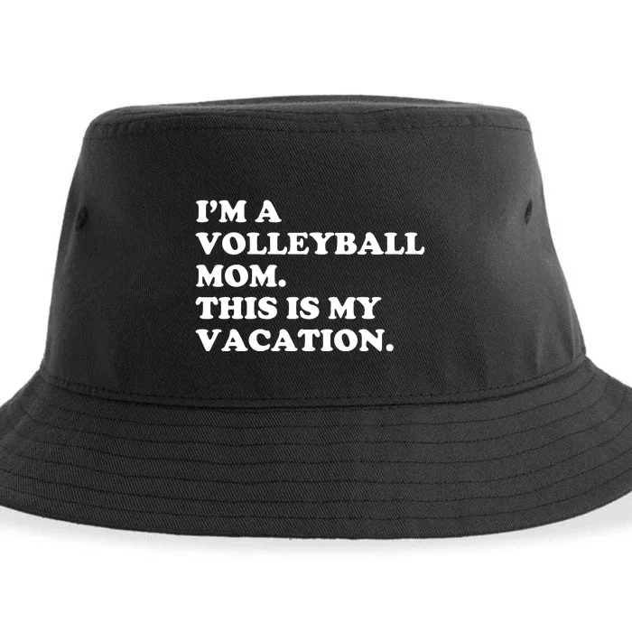 Volleyball Moms And Weekend Coffee Sustainable Bucket Hat