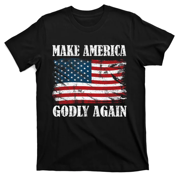 Vintage Make America Godly Again T-Shirt