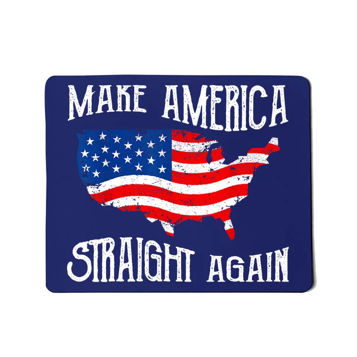 Vintage Make America Straight Again Groovy Mousepad