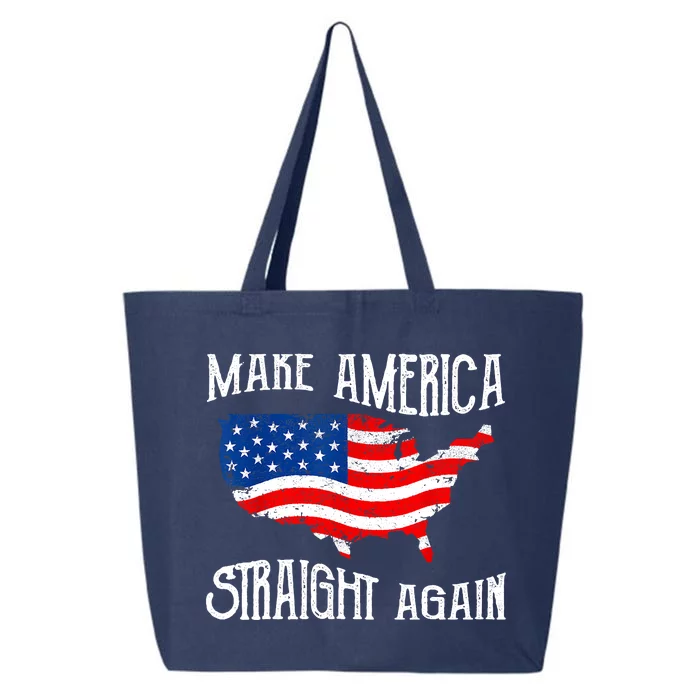 Vintage Make America Straight Again Groovy 25L Jumbo Tote