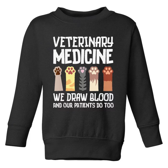 Veterinary Medicine Art Forveterinarian Vet Med Toddler Sweatshirt