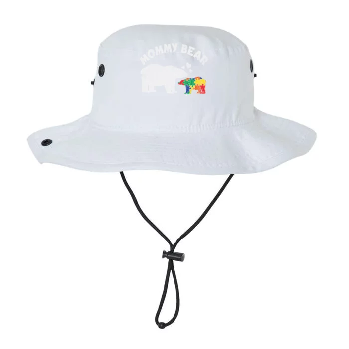 Vintage Mommy Bear Mother Autistic Autism Awareness Mom Gift Legacy Cool Fit Booney Bucket Hat