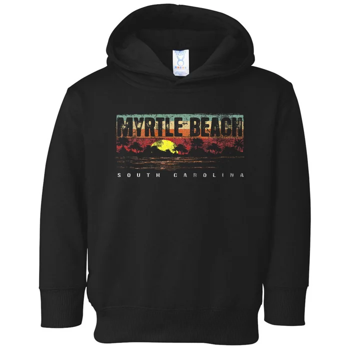 Vintage Myrtle Beach South Carolina Toddler Hoodie