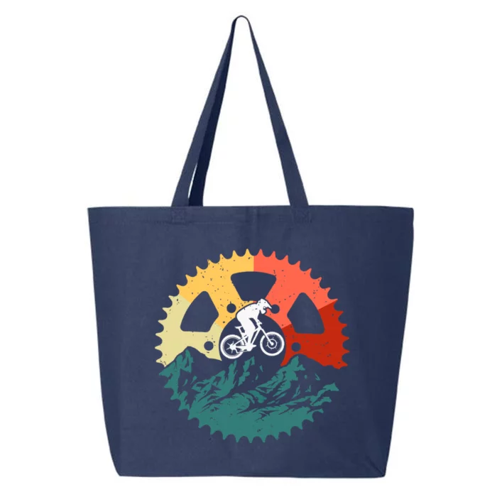 Vintage Mountain Biking Art For Mountain Biker 25L Jumbo Tote