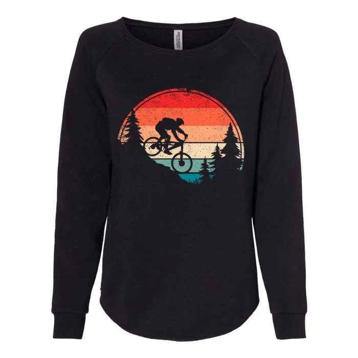 Vintage Mountain Bike Mtb Downhill Biking Cycling Gift Womens California Wash Sweatshirt