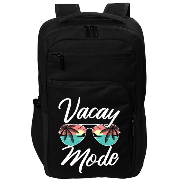 Vacay Mode Beach Vacation Mode Fans Gift Impact Tech Backpack