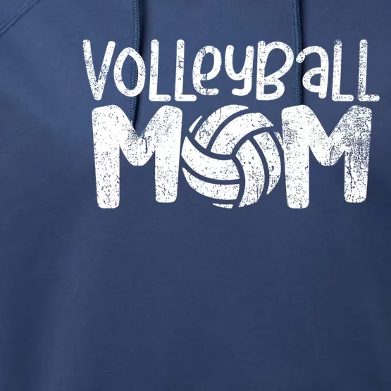 Volleyball Mom Beach Volleyball Player Coach Gift Performance Fleece Hoodie