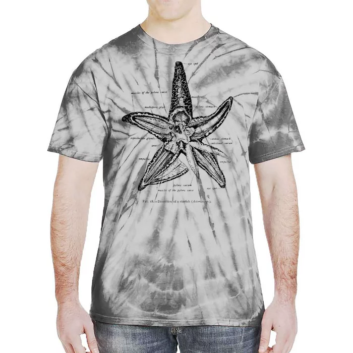 Vintage Marine Biology Starfish Sea Star Tee Tie-Dye T-Shirt