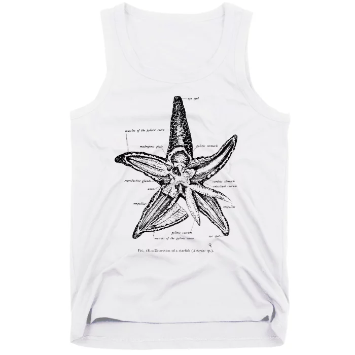 Vintage Marine Biology Starfish Sea Star Tee Tank Top