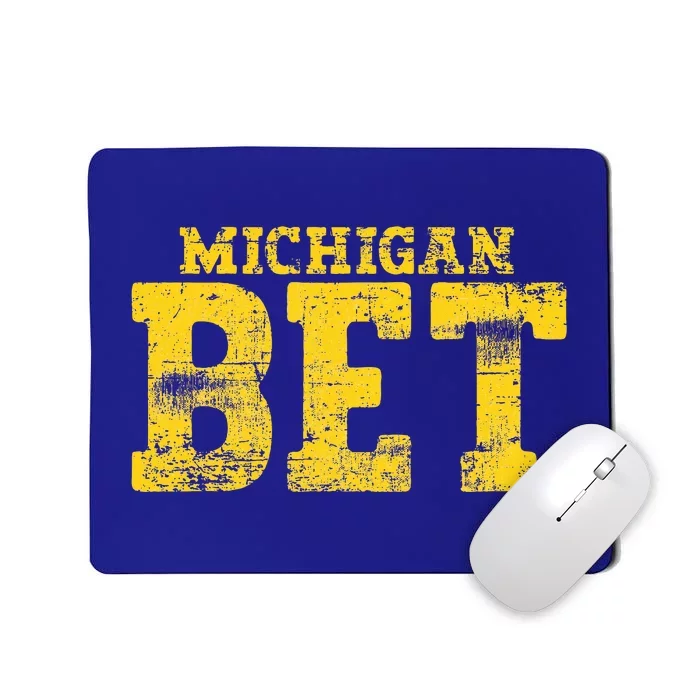 Vintage Michigan Bet Mousepad