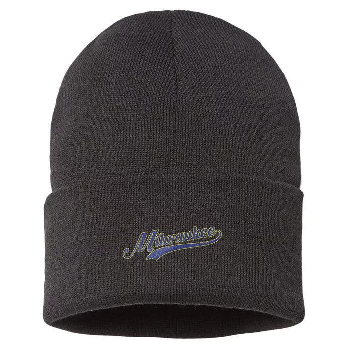 Vintage Milwaukee Baseball Sustainable Knit Beanie