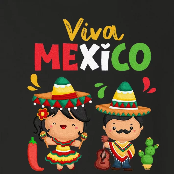 Viva Mexico Boy Girl Maracas Guitar Mexican Independence Gift Toddler Long Sleeve Shirt