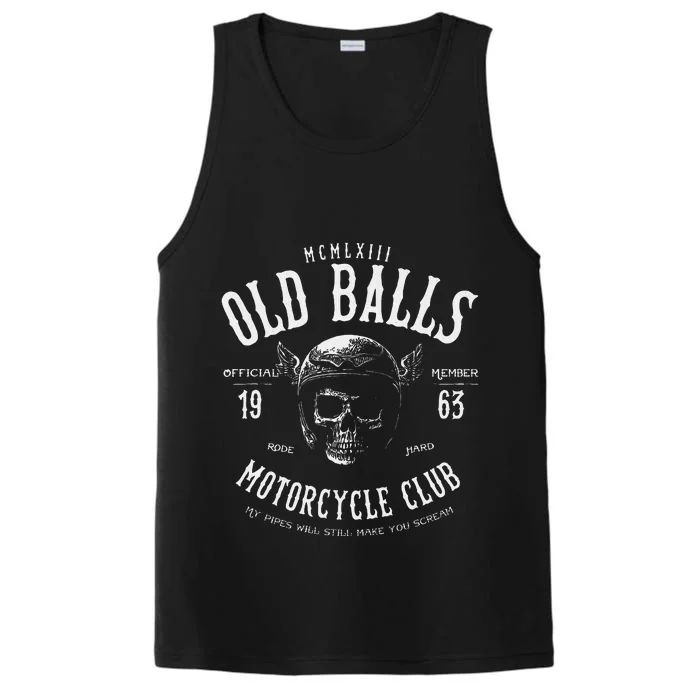 Vintage Motorcycle Birthday For 60th Birthday Performance Tank