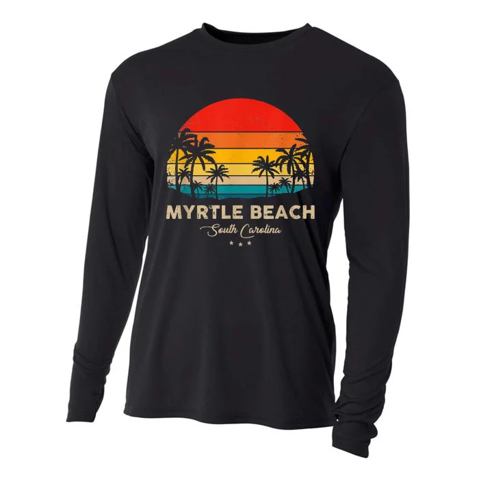 Vintage Myrtle Beach Souvenir South Carolina Cooling Performance Long Sleeve Crew