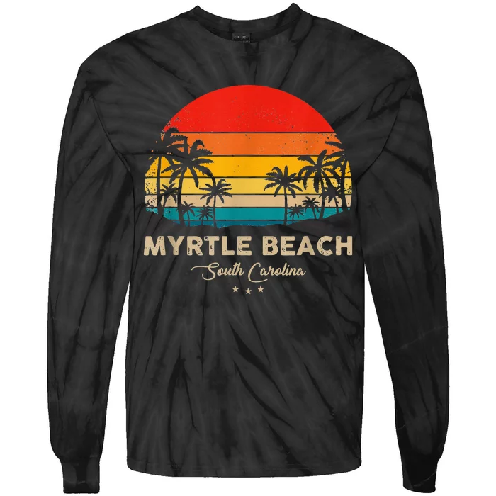 Vintage Myrtle Beach Souvenir South Carolina Tie-Dye Long Sleeve Shirt