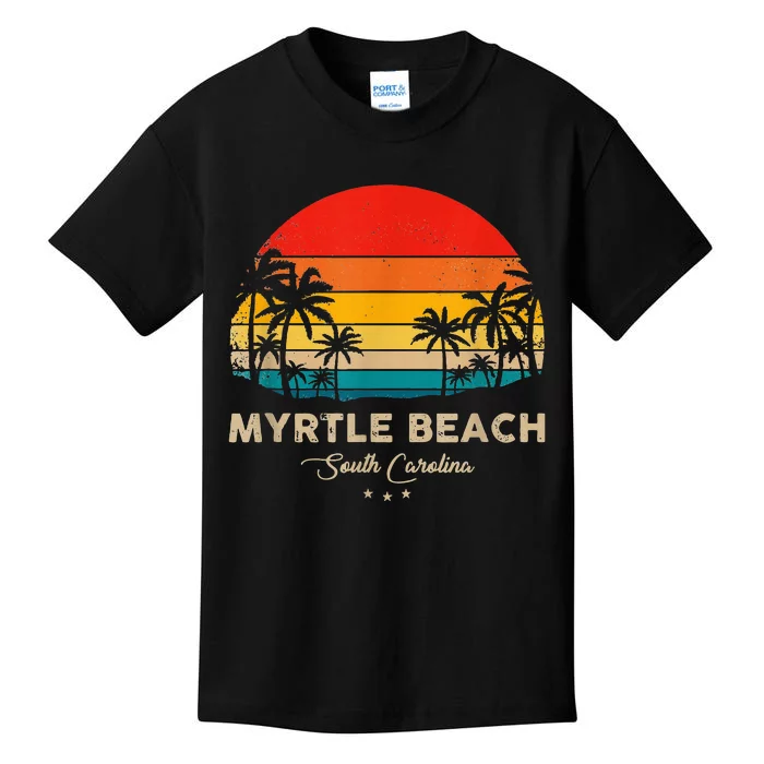 Vintage Myrtle Beach Souvenir South Carolina Kids T-Shirt