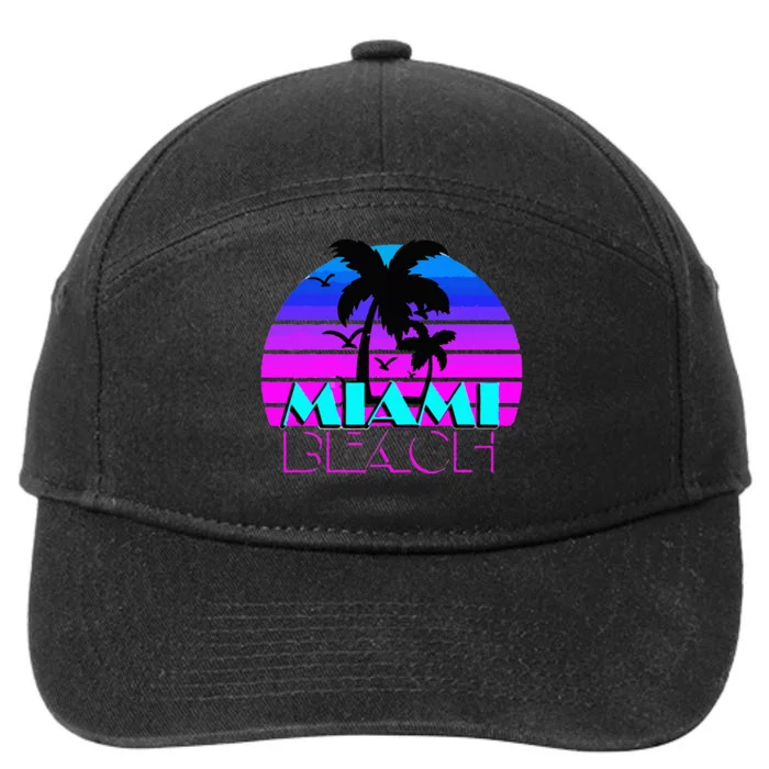 Vintage Miami Beach Novelty I Love Miami Miami 7-Panel Snapback Hat